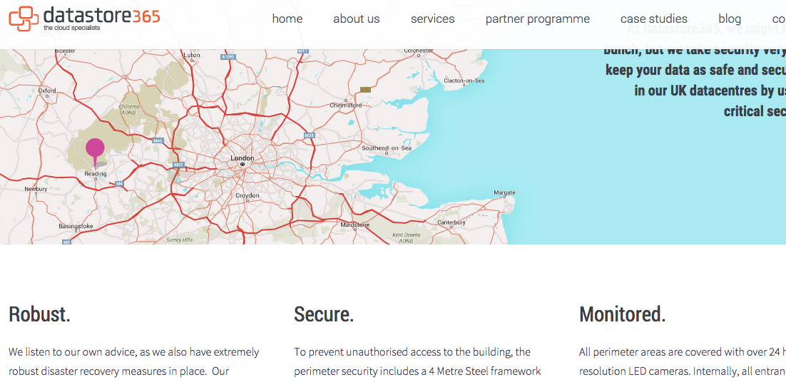 Datastore365 Web Design Example 2